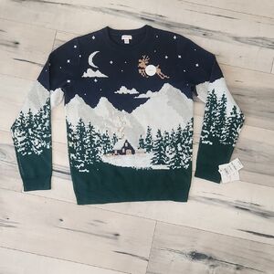 Cozy Winter Night Kids Sweater